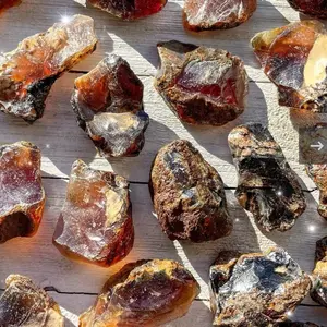 Raw Blue Amber 1 Piece UV reactive