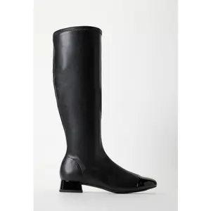 JUSTFAB Knee-High Flat Boots - Minimalist & Versatile, Low Heel All Season