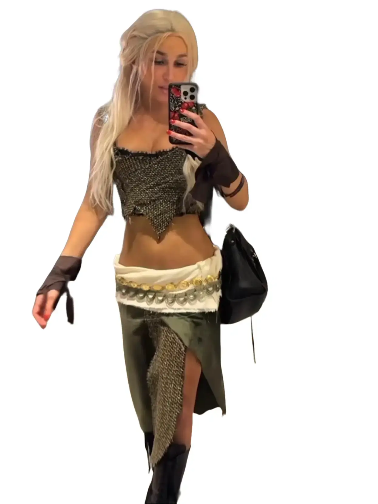 Women's Dragon Mother 2-Piece Costume Set - Includes Corset Top & Skirt