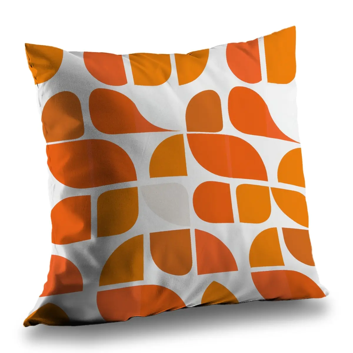 360 Stand 16x16 in. Modern Zigzag Print Red Poly Twill Weave Throw Pillow Insert - Soft Texture, for Home Decor Use, Home Accent, Pillow Inserts