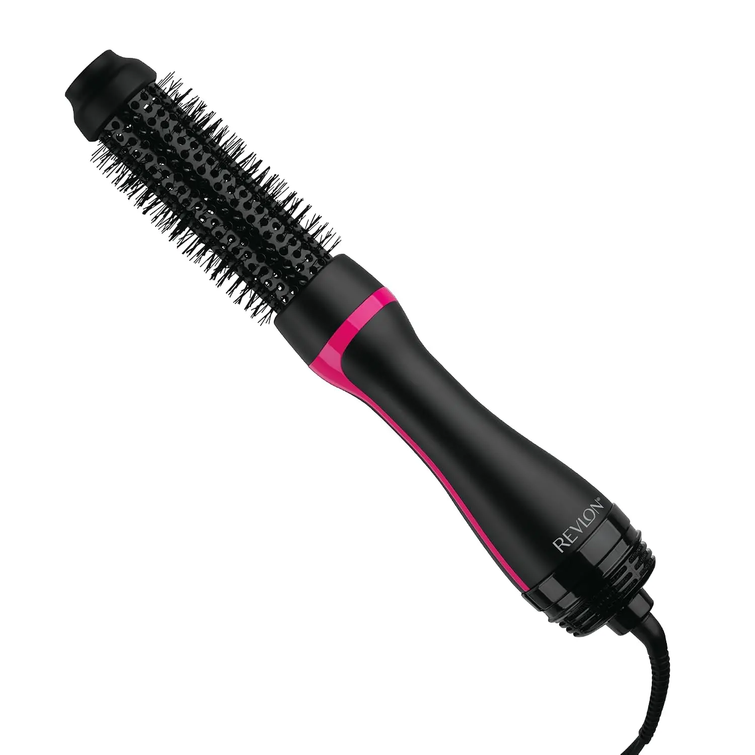 REVLON 1-Step Smooth Root Booster Round Brush Hair Dryer and Styler, 1.5" Barrel