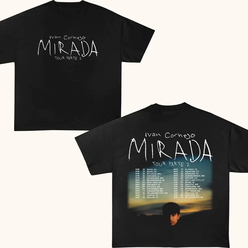 Ivan Cornejo Mirada Tour Parte 2 tee, Mirada Tour Hoodie, Ivan Cornejo 2025 Tour Merch, Ivan Cornejo Fan Gift Ideas, Ivan Cornejo Merch Soft Cotton Short Sleeve Shirt for Men & Women