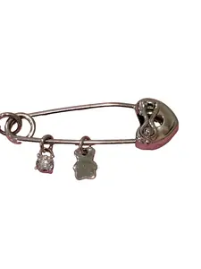 Anklet bracelet security pin with charms S925