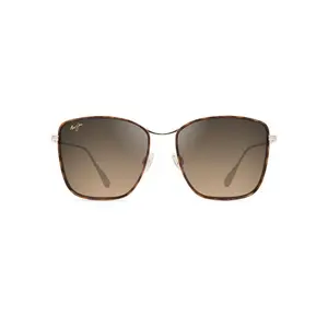 Maui Jim Tiger Lily Sunglasses HS561-10 Dark Tortoise with Gold Frame HCL Bronze Lenses