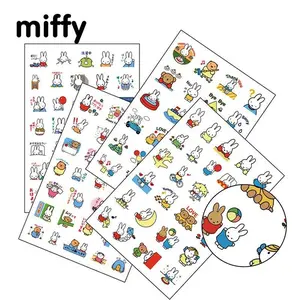 118PCS Kawaii Miffy Cartoon Stickers Mobile Phone Computer Album Diary PVC Waterproof Stickers Christmas Gift