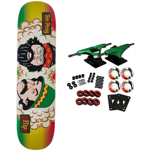Flip Skateboard Complete Penny Rasta Stripe 8.25" x 31.71"