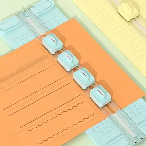 Multifunctional Stationery Paper Cutter, 1 Set Portable Replaceable Blade Paper Cutter, Office Cutting Supplies for Home School Office