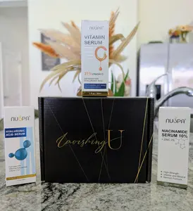 Lavishing U Glam Box - Natural Hair Care & Skincare Essentials for Self-Care Enthusiasts - Support Black-Owned Business - Exclusive Luxury Products