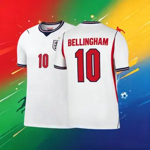 2026 England Home No. 10 Bellingham Short-Sleeve Soccer Jersey Breathable