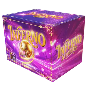 PYD Inferno OG Box 2 Football Cards + Full Size Rep Football HLMT Memorabilia with Certificate of Authenticity