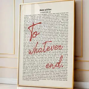 Retro To whatever end Print, Minimalistic Bookish Quote Poster, Booktok Wall Decor