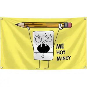 Funny Cartoon Flag 40x60 IN For Room Bedroom College Dorm Man Cave Decor Funny Banner Gifts