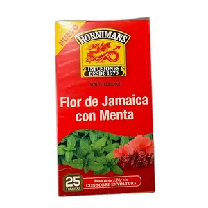 Herbal Tea - Flor de Jamaica with Mint, 25-Count Tea Bags