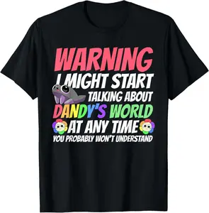 Dandy's World Characters Funny Unisex T-Shirt Animated Series Meme Graphic Playful Design
