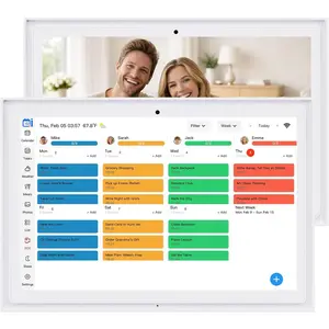 Digital Calendar Touchscreen,  Family  Calendar and Digital Picture Frame - Digital Wall Planner with Schedule, Chore Chart, Meal Planner, Tasks, Wall & Desk Display - 10.1''
