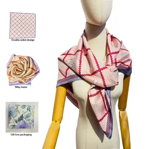 Luxury, 100% mulberry silk square scarf, a lightly fragrant mulberry silk scarf, elegant accessory, large silk scarf.