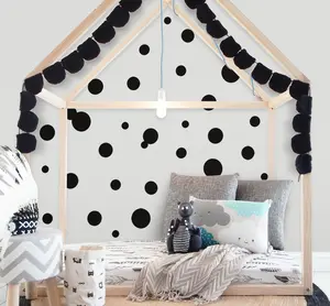 Grey Polka Dot Wall Stickers (63) Wall Dot Decals