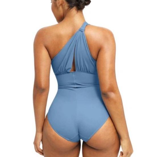 Shapellx Smart Sculpt Ruched Twist-Front Shaping Swimsuit for Women One Piece Bathing Suit Multiple ways to wear Swimwear