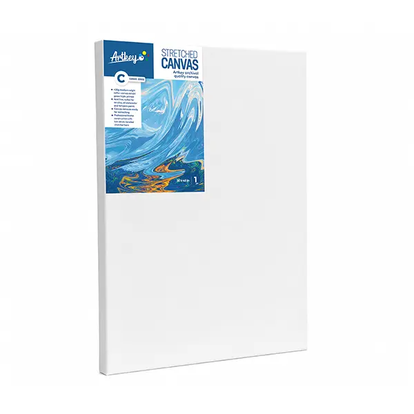Gallery Wrapped Large Stretched Canvases for Painting 36x48 Inch 1-Pack, 16 oz Triple Primed Acid-Free 100% Cotton Blank Canvas, Spline Large Canvas for Oil Paint Acrylics Pouring & Wet Art Media