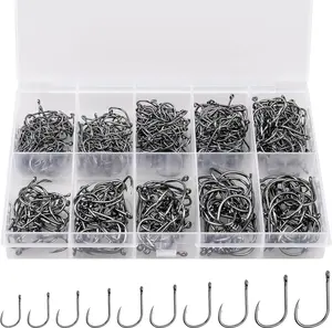 500 Piece Hook Set For Freshwater and Saltwater Fishing