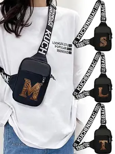 Women's Letter Pattern Fanny Pack, Fashionable Sling Bag for Daily Used, Casual Trendy Versatile High-quality Daily Commuting Bag