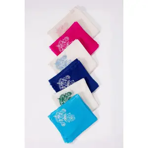 Cashmere Shawl | Marigold Embroidery