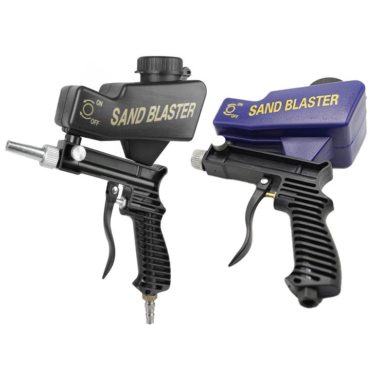 Portable Sand Blaster Gun Kit，Pneumatic Sandblasting Set， Light-Duty Air Sandblaster Gun Kit with Siphon & Gravity Feed, Ceramic Nozzle, Metal Body, for Small Project Surface Prep, Paint & Rust Removal, Metal/Wood/Glass Etching, Requires Air Compresso