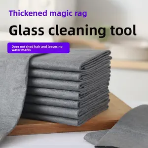 Magic Microfiber Cleaning Cloth, Streak-Free & Lint-Free for Glass, Mirror & Window, No Watermark, Reusable Washable Towel for Household Chores, Kitchen, Bathroom & Furniture Dusting & Polishing