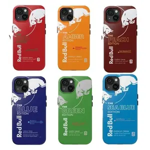 Six Red Bull-flavored energy drink themed phone cases, sturdy and durable, making them the perfect gift for Red Bull fans. Shockproof and stylish, compatible with iPhone 17/16/15/14/13/12/11 Pro Max/Plus and Samsung Galaxy S23FE/22/23/24/25.