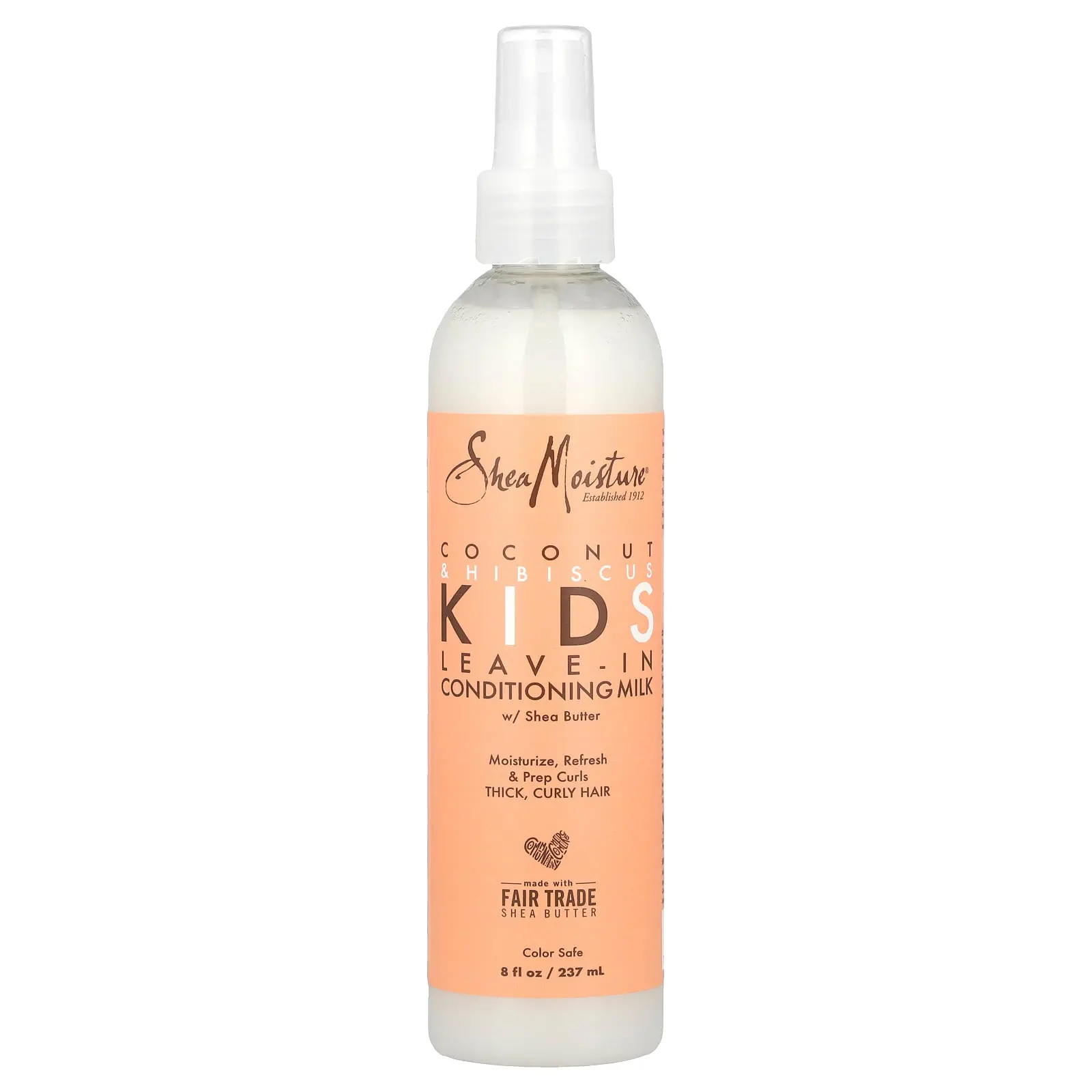 SheaMoisture Kids, Leave-In Conditioning Milk with Shea Butter, Thick, Curly Hair, Coconut & Hibiscus, 8 fl oz (237 ml)