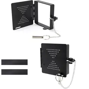 RV Bumper Cap Cover,RV Bumper Plug End Cap,Square Bumper Caps for RV,Fits Standard RV 4inch Square Bumpers, Black-2pack