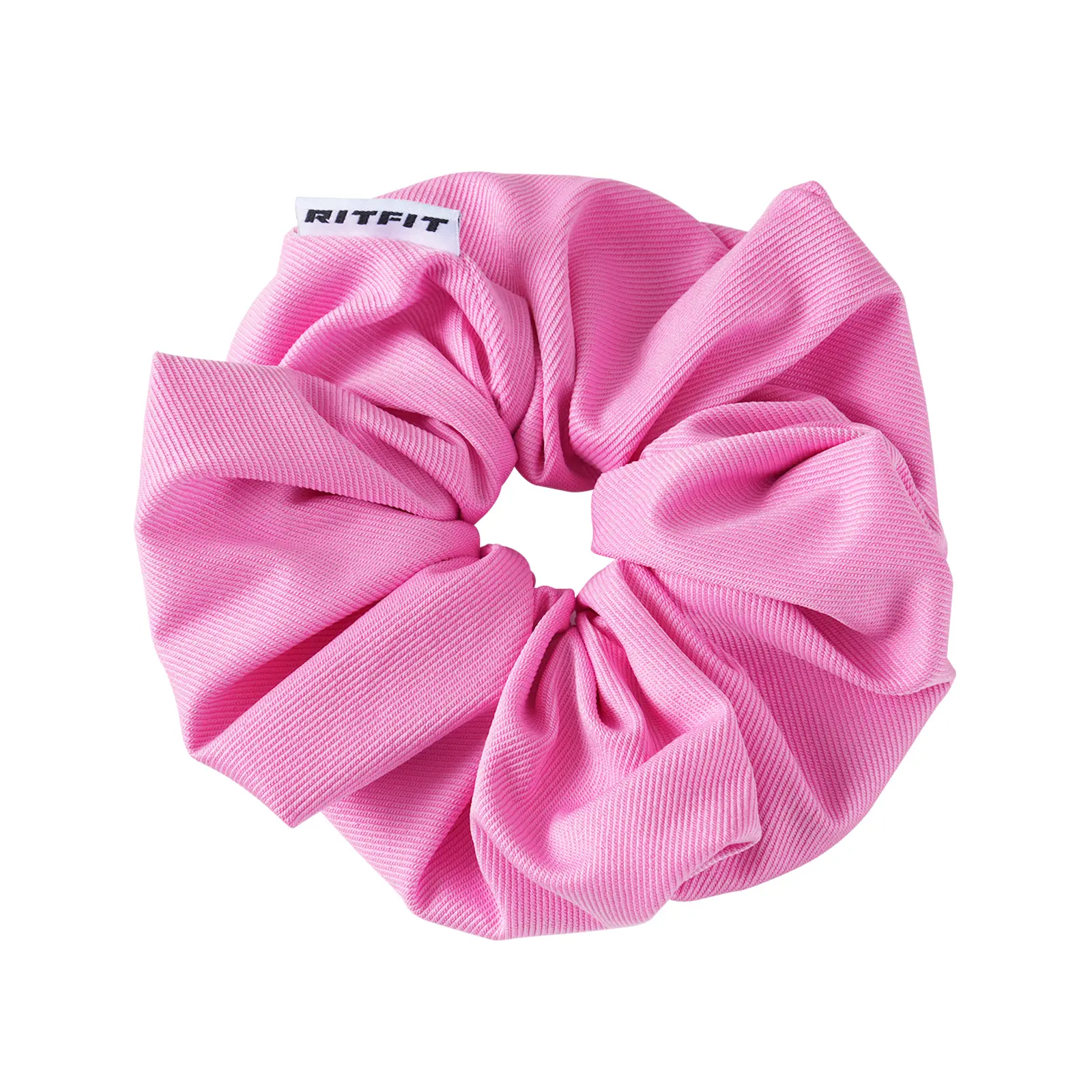 RITFIT Oversized Scrunchies Hair Tie - Pink, 7.78in x 3.54in, Hair Styling Accessories for Ponytails, Sports Use