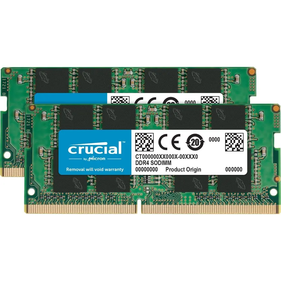 Crucial 16GB 2x8GB DDR4 3200MHz 260pin SoDIMM Memory Kit CT2K8G4SFRA32A