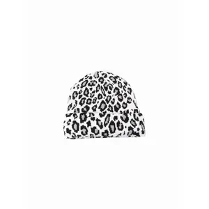 Leopard Print Knit Beanie Hat – Casual Warm Winter Accessory for Men & Women, Perfect for Fall & Winter Wear