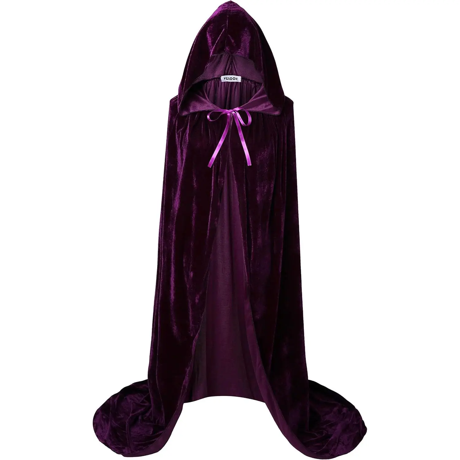 Unisex Adults Hooded Cloak Velvet Cape for Halloween Cosplay Costumes