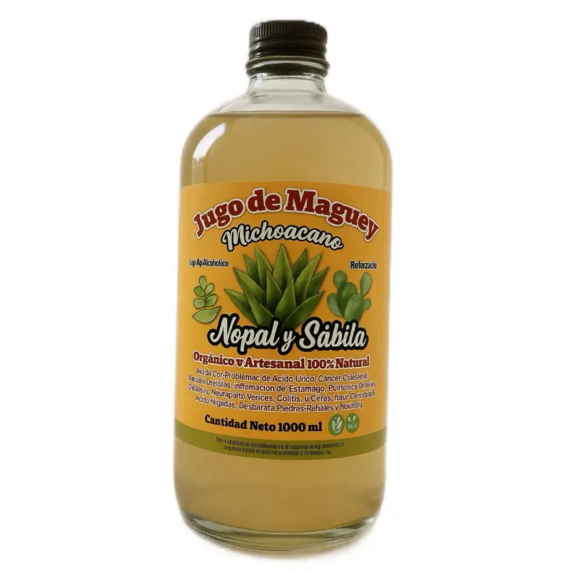 Jugo De Maguey - Aloe Vera Antioxidant Healthcare Dietary Vitamin Edible Supplem...