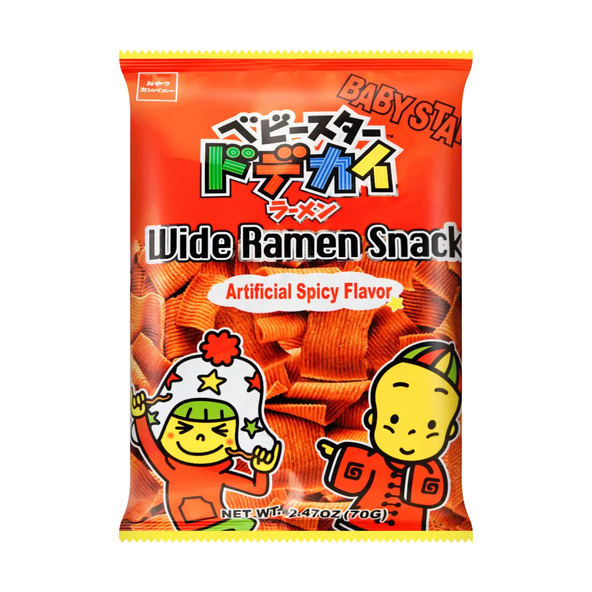 BABYSTAR Spicy Mala Flavor Crispy Ramen Noodles - 70g Japanese Snack