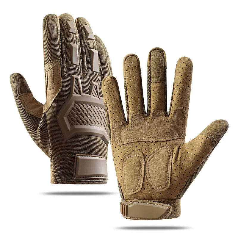 Cycling gloves men's and women's tactical full-finger gloves motorcycles, electric vehicles, fighting, mountaineering, non-slip touch screen, non-slip and wear-resistant gloves protection