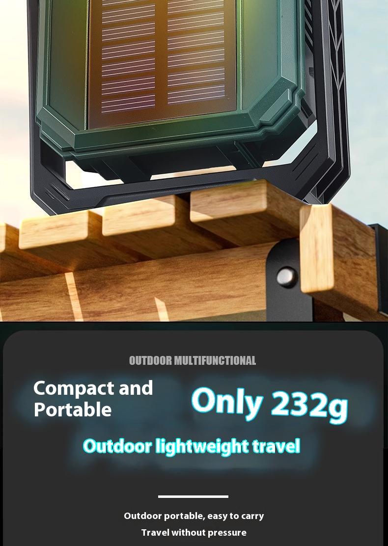 WorkLight Camping Light With Built-in Power Supply, Type-C Rechargeable, Outdoor Light, Multiple Light Sources, Dimming, Emergency Transition, Rainbow Cycle Multi-functional Flashlight.