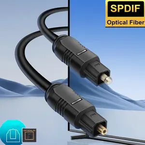 Optical Cable SPDIF Digital Audio Optical Fiber Cord for SONY Home Theater Cable Spearker Sound Bar TV Xbox Player Toslink Cable for  Game Console, Blu-Ray Player, Gold-Plated Connectors