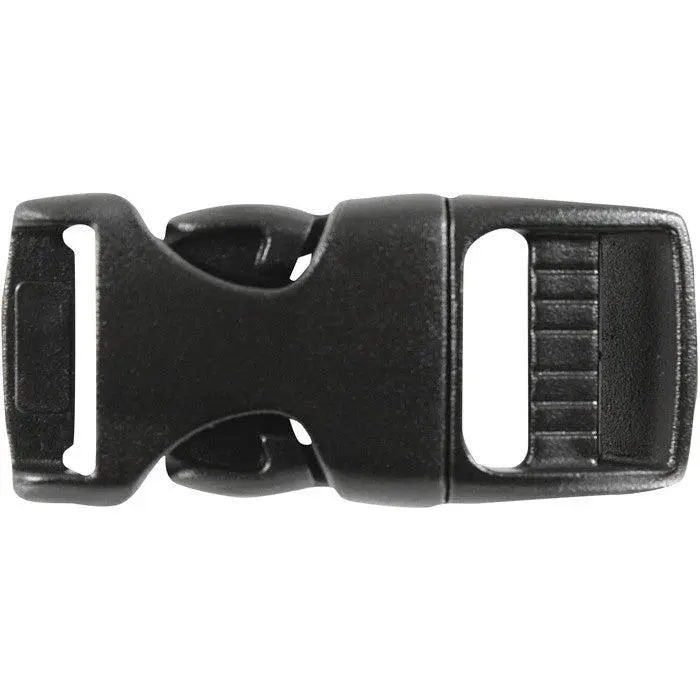 Contoured Side Release Paracord Buckle, 5/8 in - 5/8" Contoured Shape, Essential Upgrade for Water Sports & Diving