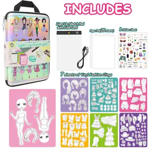 Little Fashion Designer’s Dream Sticker Set: Mix & Match Dress-Up Outfits – Fantasy Themes, Glitter Accessories & Easy-Apply Safe Sheets for Journals, Party Favors & Creative Storytelling!