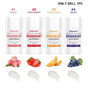 Natural Body Deodorant, High Performance Deodorant, 1 Box Long-lasting Invisible Body Deodorant Cream, Round Tube Cream, Fruity Fragrance, for Women and Girls