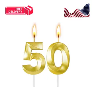 50th Birthday Candles for Cake