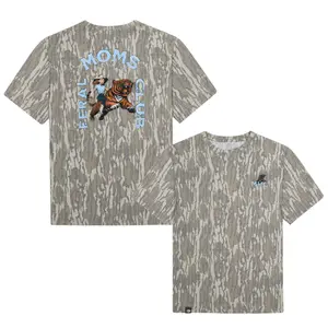 Mossy Oak FERAL MOMS CLUB MHC Outdoors Original Bottomland Camouflage Camo Tee – Soft & Breathable Tshirt