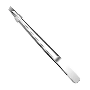High Quality Stainless Steel Eyebrow Tweezers, Slanted Tip Hair Remover, Facial Care Tool for Grooming, Precision Brow Trimmer