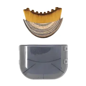 Lymphatic Drainage Facial Massager - Gua Sha Tool for Sculpting, Defining Jawline & Reducing Puffiness | Ergonomic Design for Face & Jaw Massage  Contour - Dry Brush with Ultra Soft Bristles for Sensitive Skin Daily Gentle Face Scrubber Tool