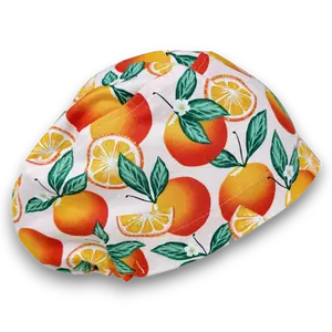 Orange  Euro Scrub Cap for Women with Satin Lined Option by Paradise Caps.