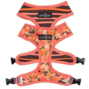 The Posy Pink Reversible Dog Harness