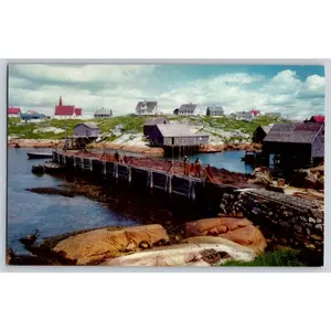 Peggys Cove Nova Scotia Postcard By The Book Room Ltd Halifax Printed In USA